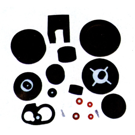 Miscellaneous pieces of rubber